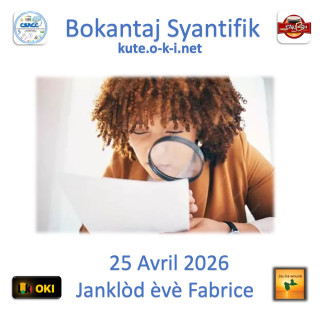Bokantaj Syantifik asi Radyo Tanbou 250426