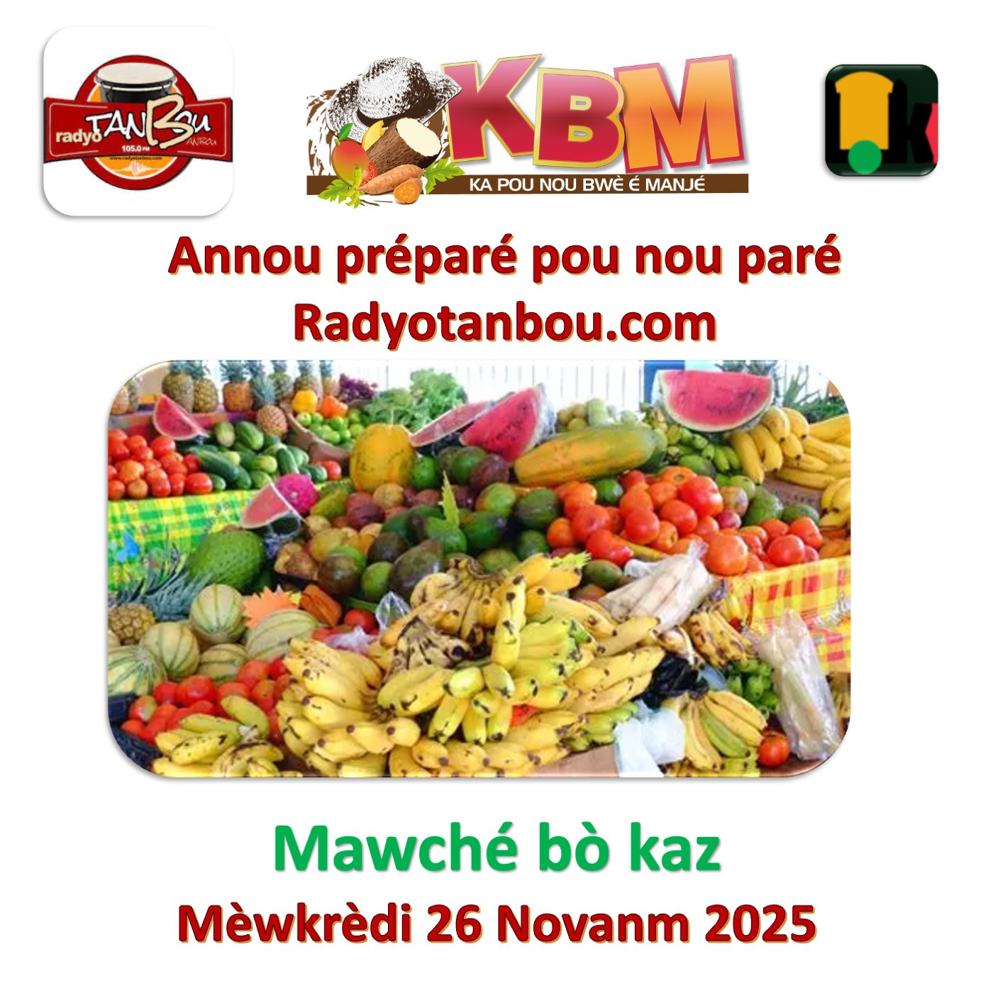 Annou préparé pou nou paré KBM asi Radyo tanbou 26/11/25 episode artwork